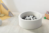NNEKG Bubbli Baby Kids Ball Pit with 200 Balls Multi Coloured (Grey Dark Grey)