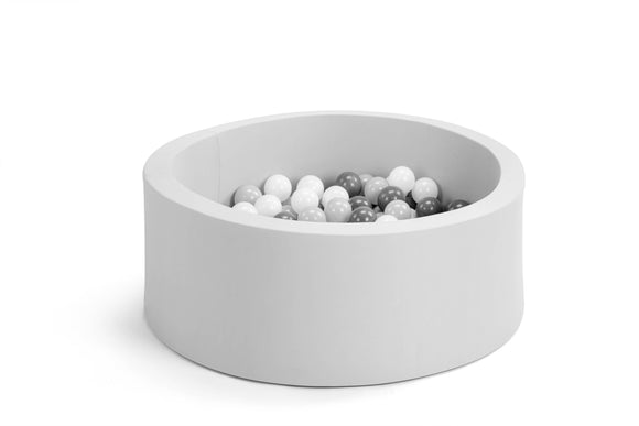 NNEKG Bubbli Baby Kids Ball Pit with 200 Balls Multi Coloured (Grey Dark Grey)