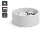 NNEKG Bubbli Baby Kids Ball Pit with 200 Balls Multi Coloured (Grey Dark Grey)