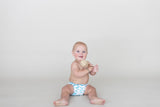 NNEKG 3 Pack Cloth Nappy One Size Bamboo Organic Watercolour