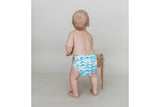 NNEKG 3 Pack Cloth Nappy One Size Bamboo Organic Watercolour