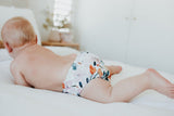 NNEKG 3 Pack Cloth Nappy One Size Hemp Romantic Floral