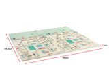 NNEKG Bubbli Baby Foldable Reversible Play Mat with Carry Bag (Airport Bear)
