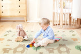 NNEKG Bubbli Baby Foldable Reversible Play Mat with Carry Bag (Airport Bear)