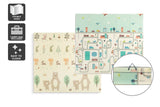 NNEKG Bubbli Baby Foldable Reversible Play Mat with Carry Bag (Airport Bear)