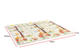 NNEKG Bubbli Baby Foldable Reversible Play Mat with Carry Bag (Ocean Giraffe)