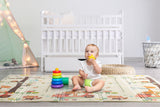 NNEKG Bubbli Baby Foldable Reversible Play Mat with Carry Bag (Ocean Giraffe)