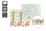 NNEKG Bubbli Baby Foldable Reversible Play Mat with Carry Bag (Ocean Giraffe)
