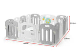 NNEKG Bubbli Interactive 14 Sided Baby Playpen (Car)