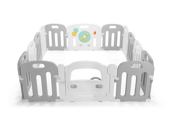 NNEKG Bubbli Interactive 14 Sided Baby Playpen (Car)