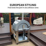 NNEMB Stainless Steel Outdoor Wood Fired Pizza Oven