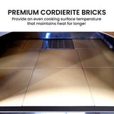 NNEMB Stainless Steel Outdoor Wood Fired Pizza Oven