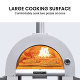 NNEMB Stainless Steel Outdoor Wood Fired Pizza Oven