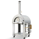 NNEMB Stainless Steel Outdoor Wood Fired Pizza Oven