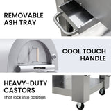 NNEMB Stainless Steel Outdoor Wood Fired Pizza Oven