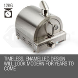 NNEMB Portable Pizza Oven BBQ Camping LPG Gas Benchtop Stainless Steel