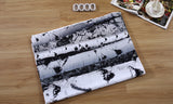 NNEDPE Polyester Waterproof Bathroom Shower Curtain Birch 180x180cm