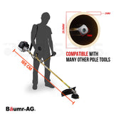 NNEMB 65CC Brushcutter Whipper Snipper Trimmer Brush Cutter Multi Pole Tool