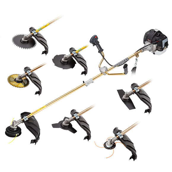 NNEMB 65CC Brushcutter Whipper Snipper Trimmer Brush Cutter Multi Pole Tool