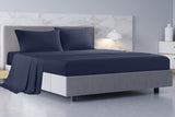 NNEKG Royal Comfort Balmain 1000TC Bamboo Cotton Sheet Set (King Royal Blue)