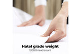 NNEKG Royal Comfort 1200TC 100% Cotton Stripe Bed Sheet Set (King Seafoam Green)