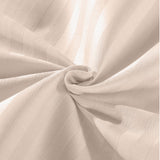 NNEKG Royal Comfort 1200TC 100% Cotton Stripe Bed Sheet Set (Queen Pale Pink)