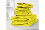 NNEKG Royal Comfort Set of 8 600GSM Eden Egyptian Cotton Towels (Yellow)