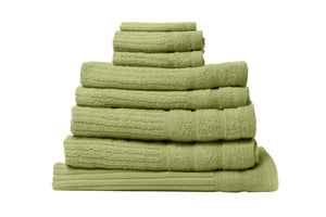 NNEKG Royal Comfort Set of 8 600GSM Eden Egyptian Cotton Towels (Spearmint)
