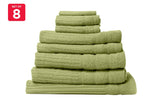 NNEKG Royal Comfort Set of 8 600GSM Eden Egyptian Cotton Towels (Spearmint)