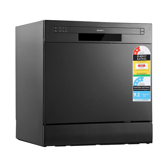 NNEDSZ Benchtop Dishwasher Counter Bench Top Freestanding Dish Washer 8 Place