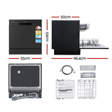 NNEDSZ Benchtop Dishwasher Counter Bench Top Freestanding Dish Washer 8 Place