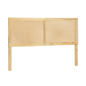 NNEDSZ Rattan Bed Frame Double Size Bed Head Headboard Bedhead Base RIBO Pine