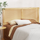 NNEDSZ Rattan Bed Frame Queen Size Bed Head Headboard Bedhead Base RIBO Pine