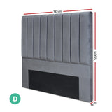 NNEDSZ Double Size Bed Head Headboard Bedhead Bed Frame Base VELA Grey Fabric