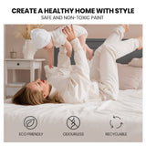 NNEMB King Single Wooden Timber Bed Frame-Grey