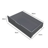 NNEMB Trundle Under Bed Storage Drawers-2 Pieces-Grey
