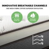 NNEMB 31cm King Single Mattress Medium Firm Euro Top