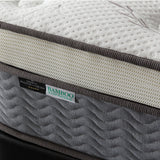 NNEMB 31cm King Single Mattress Medium Firm Euro Top