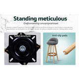 NNEDSZ Set of 2 Fabric Backrest Bar Stools - Grey