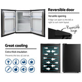 NNEDSZ 70L Portable Mini Bar Fridge - Black