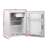 NNEDSZ 70L Portable Mini Bar Fridge - White