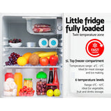 NNEDSZ 70L Portable Mini Bar Fridge - White