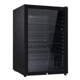 NNEDSZ 115L Bar Fridge Glass Door Mini Freezer Fridges Countertop Beverage Commercial