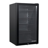 NNEDSZ 98L Bar Fridge Glass Door Mini Freezer Fridges Countertop Beverage Commercial