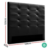 NNEDSZ BENO Double Size Bed Head Headboard Bedhead Leather Base Frame
