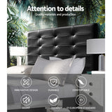NNEDSZ BENO Double Size Bed Head Headboard Bedhead Leather Base Frame