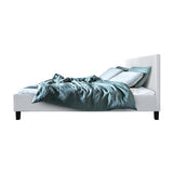 NNEDSZ Neo Bed Frame PU Leather - White Double