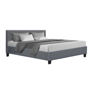 NNEDSZ Neo Bed Frame Fabric - Grey King