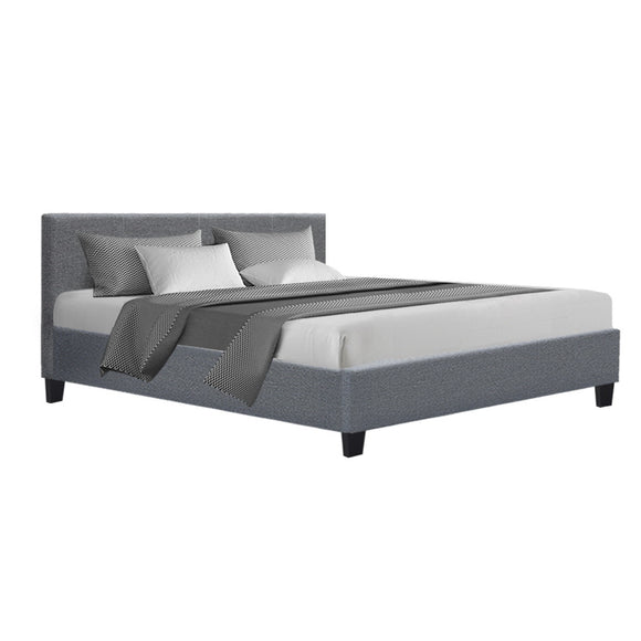 NNEDSZ Neo Bed Frame Fabric - Grey King
