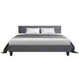 NNEDSZ Neo Bed Frame Fabric - Grey King
